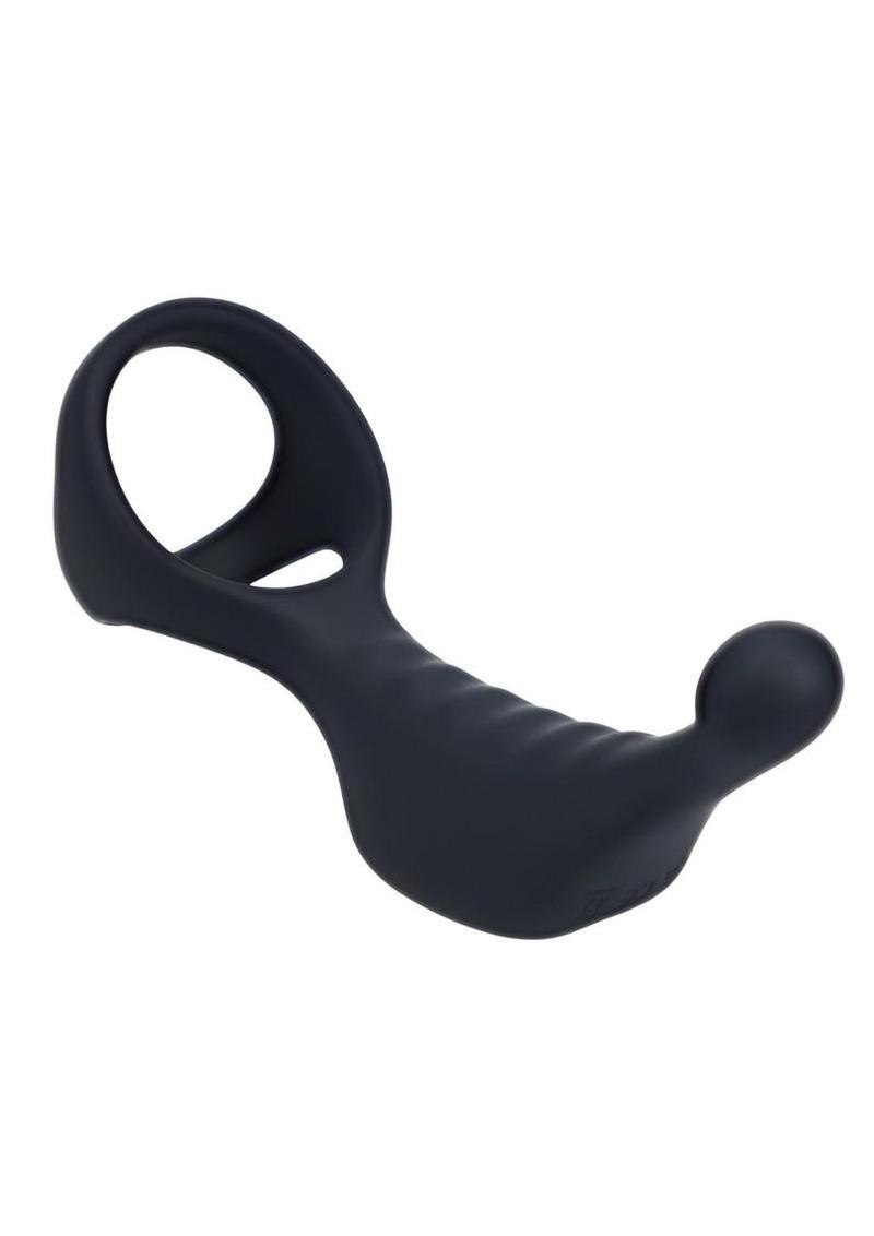 Levelz Vibrating Silicone Rechargeable Prostate Stimulator with Tri-O Cock Ring