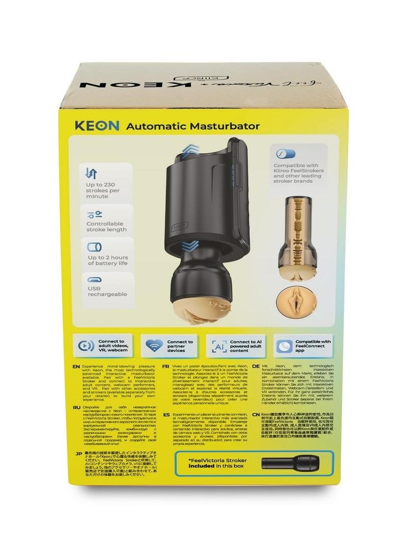 Kiiroo Keon WiFi & Feel Victoria Combo Set – Interactive Automatic Masturbator