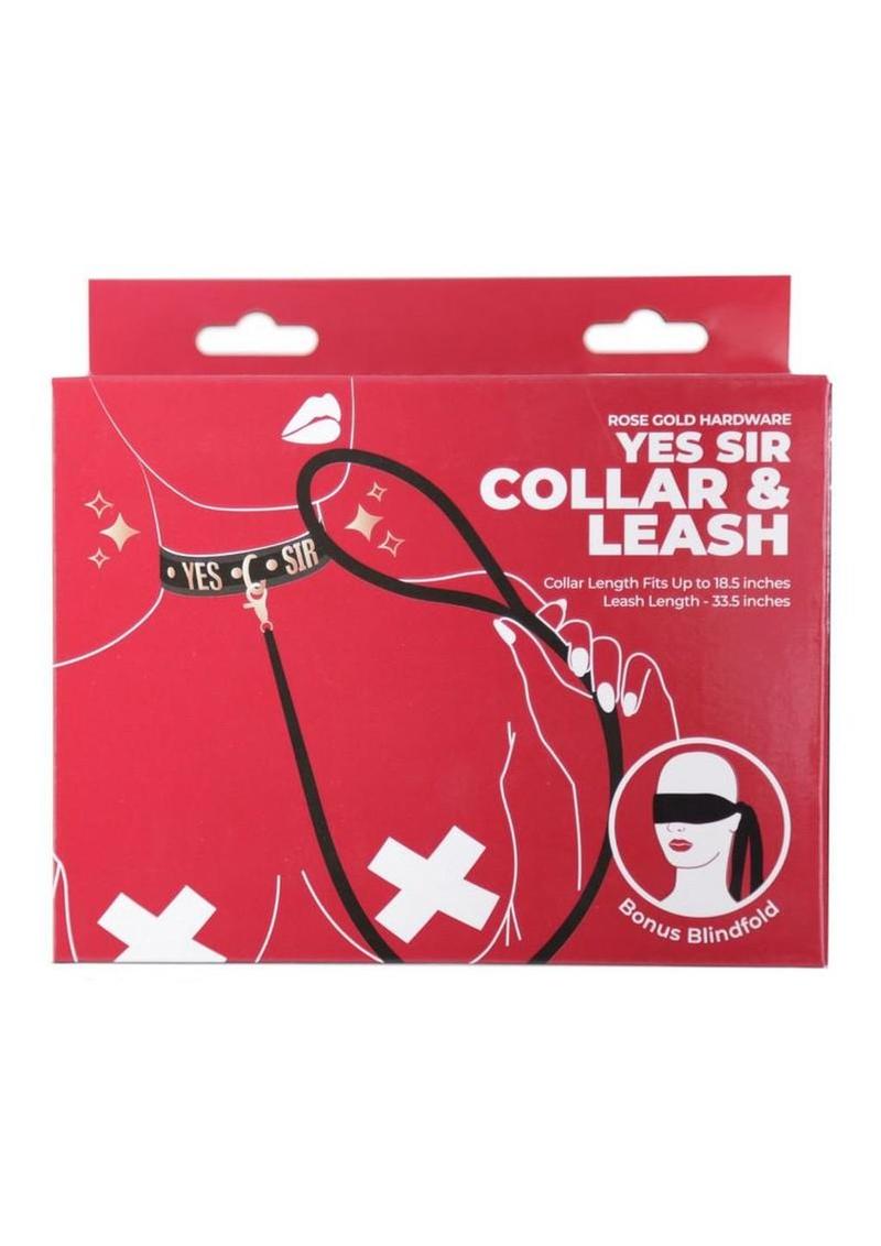 Punishment Yes Sir Collar & Leash Set