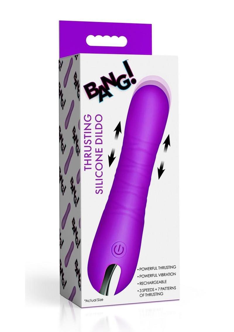 Bang! Thrusting Rechargeable Silicone Vibrator
