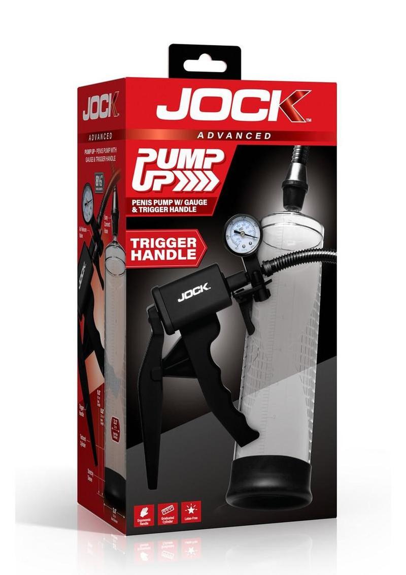 Jock Pump Up Penis Pump with Gauge & Trigger Handle