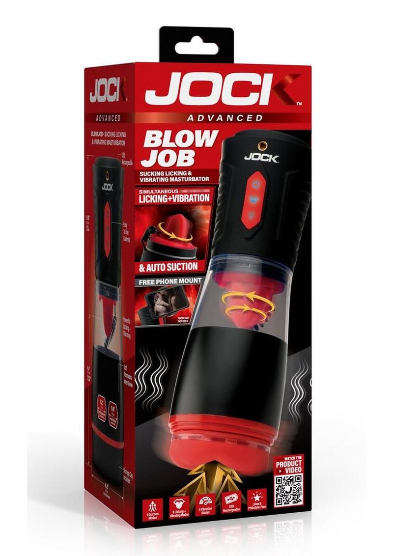 JOCK Blow Job Sucking, Licking & Vibrating Rechargeable Masturbator