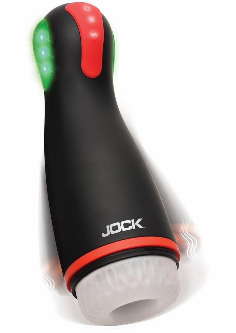 JOCK Blaze Vibrating, Sucking & Warming Rechargeable Masturbator