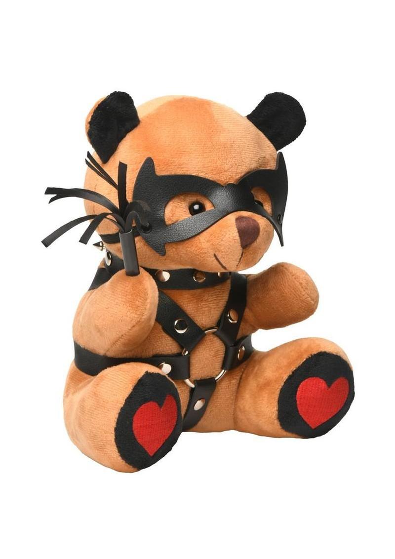 Master Series Dom Bear Plush Gag Gift with Kink Accessories