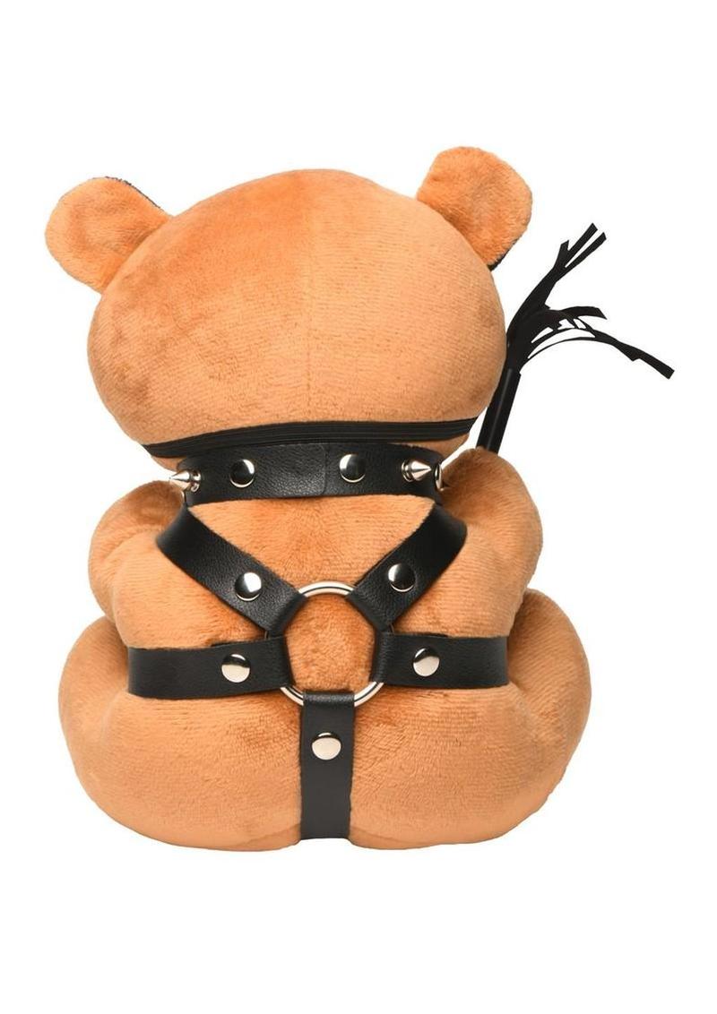 Master Series Dom Bear Plush Gag Gift with Kink Accessories