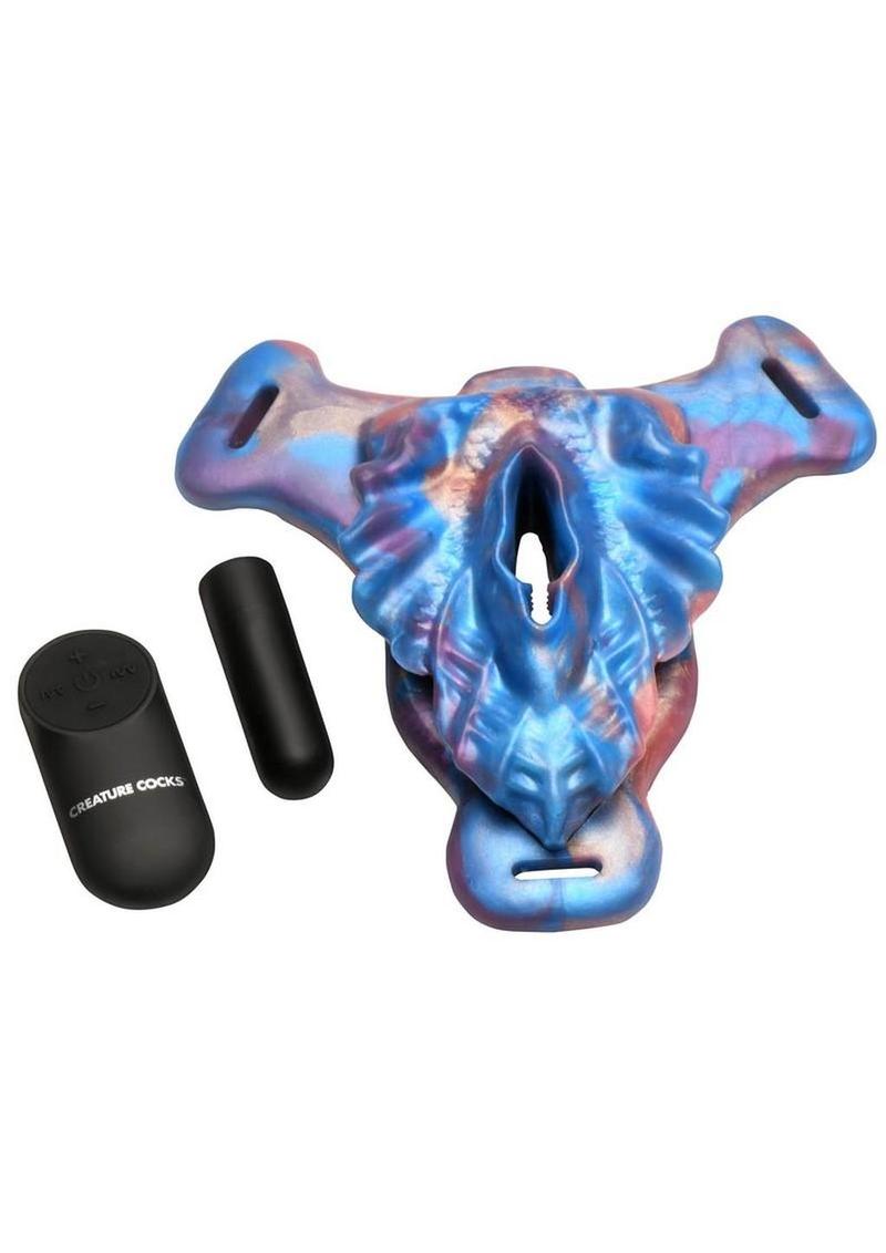 Creature Cocks Siren Snatch Silicone Rechargeable Bullet Strap-On