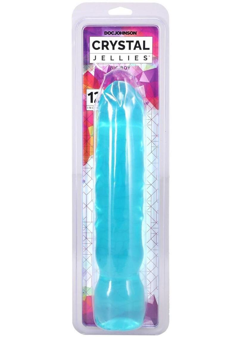 Crystal Jellies Big Boy Dildo 12in – Extra Large Flexible Textured Design
