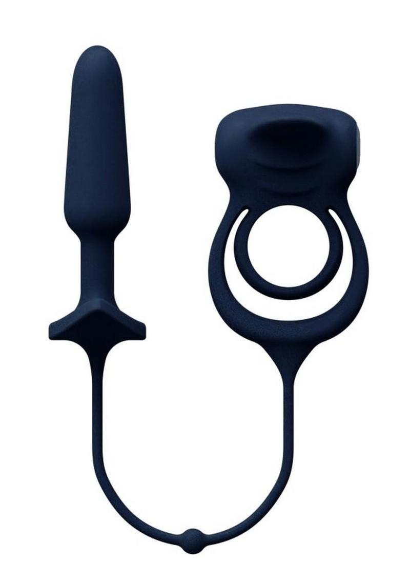 VeDo Humper Rechargeable Silicone Dual C-Ring with Anal Plug 5 in –