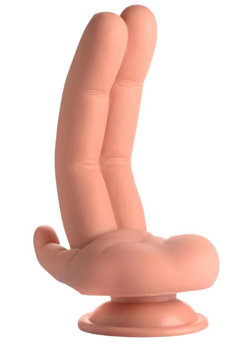 Master Series Mr Fingers Silicone Dildo with Suction Cup – 7.8 Inch