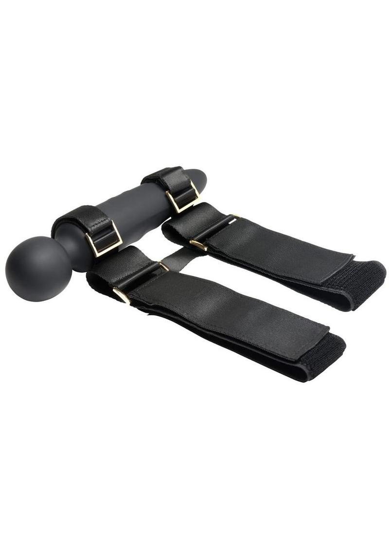 Master Series Thunderstick Thigh Strap Rechargeable Vibrating Wand with Remote