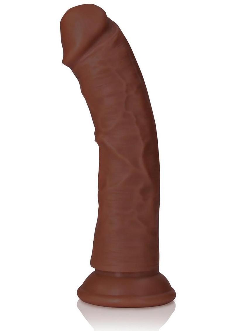 RealRock Curved Realistic Dildo with Suction Cup 6in – Harness Compatible