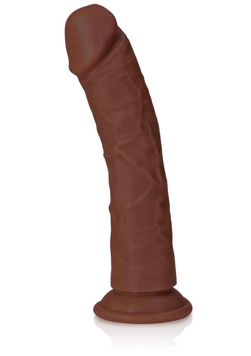 Shots RealRock Realistic 8 in. Curved Dildo With Suction Cup