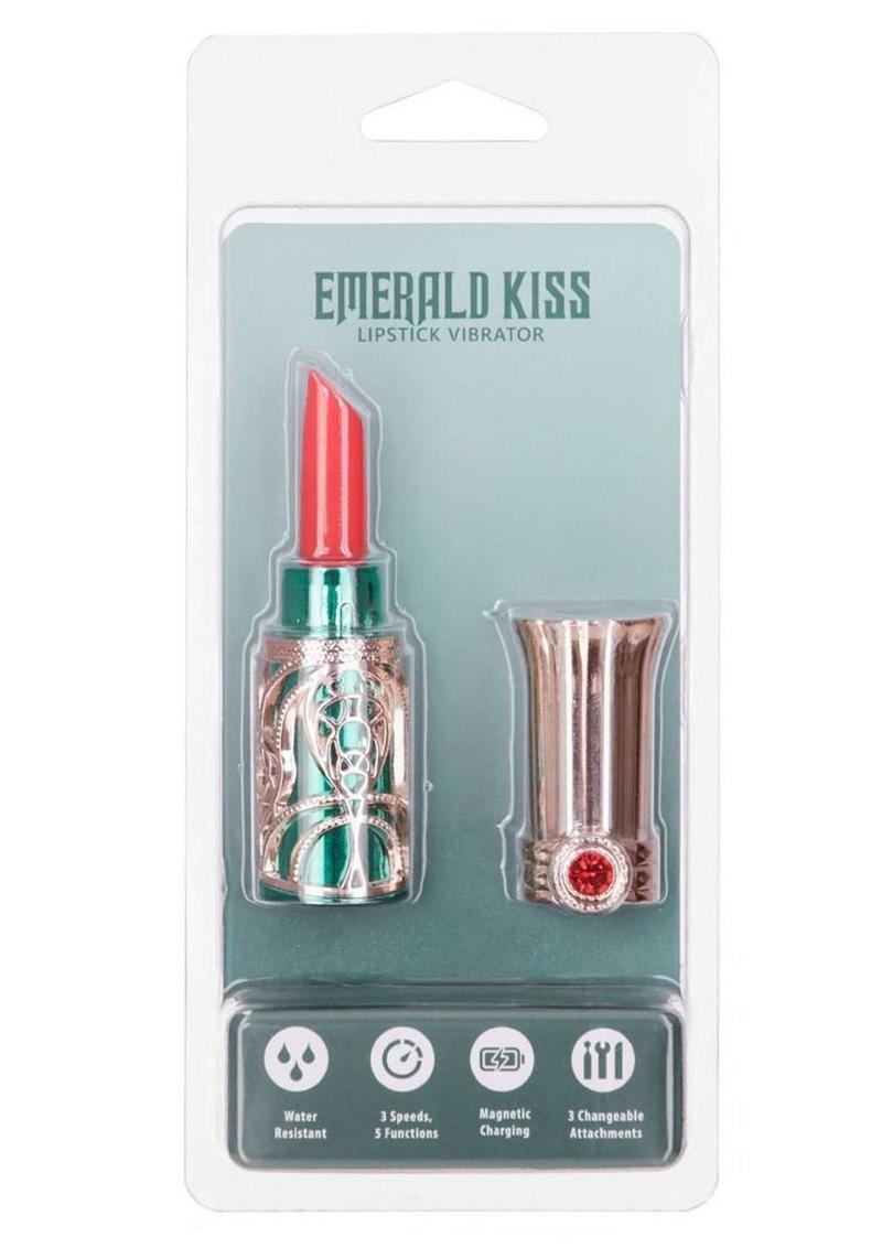 Emerald Kiss Lipstick Clitoral Stimulator Set