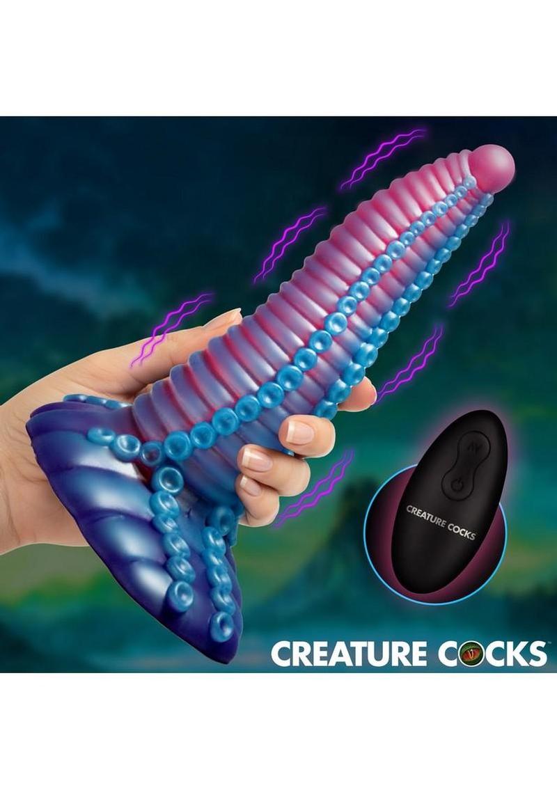Creature Cocks Mega-Tenta Vibrating Rechargeable Silicone Tentacle Dildo with Remote