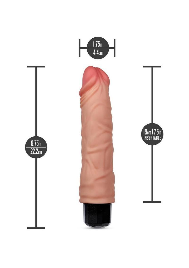 Dr. Skin Dr. Hunt Vibrating Silicone Dildo 8.75” – Rechargeable Flexible Wand