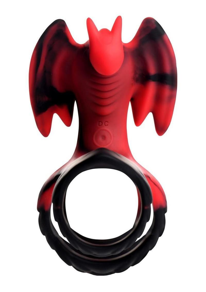 Creature Cocks Dragon Flight Vibrating Silicone Cock Ring with Remote