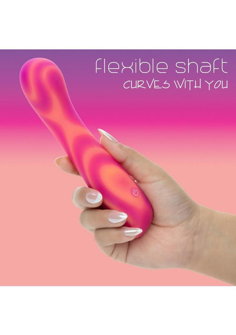 Endless Summer Sunset Seducer Rechargeable Massager – Light-Up Silicone Vibe