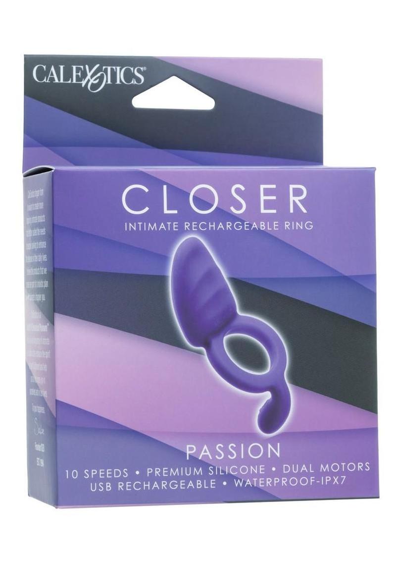 Closer Intimate Rechargeable Cock Ring Passion – Dual Motor Silicone Ring