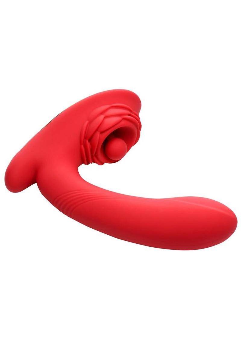 Bloomgasm Petal Twirl Clit Massaging Vibrator – Dual Stimulation Silicone Toy