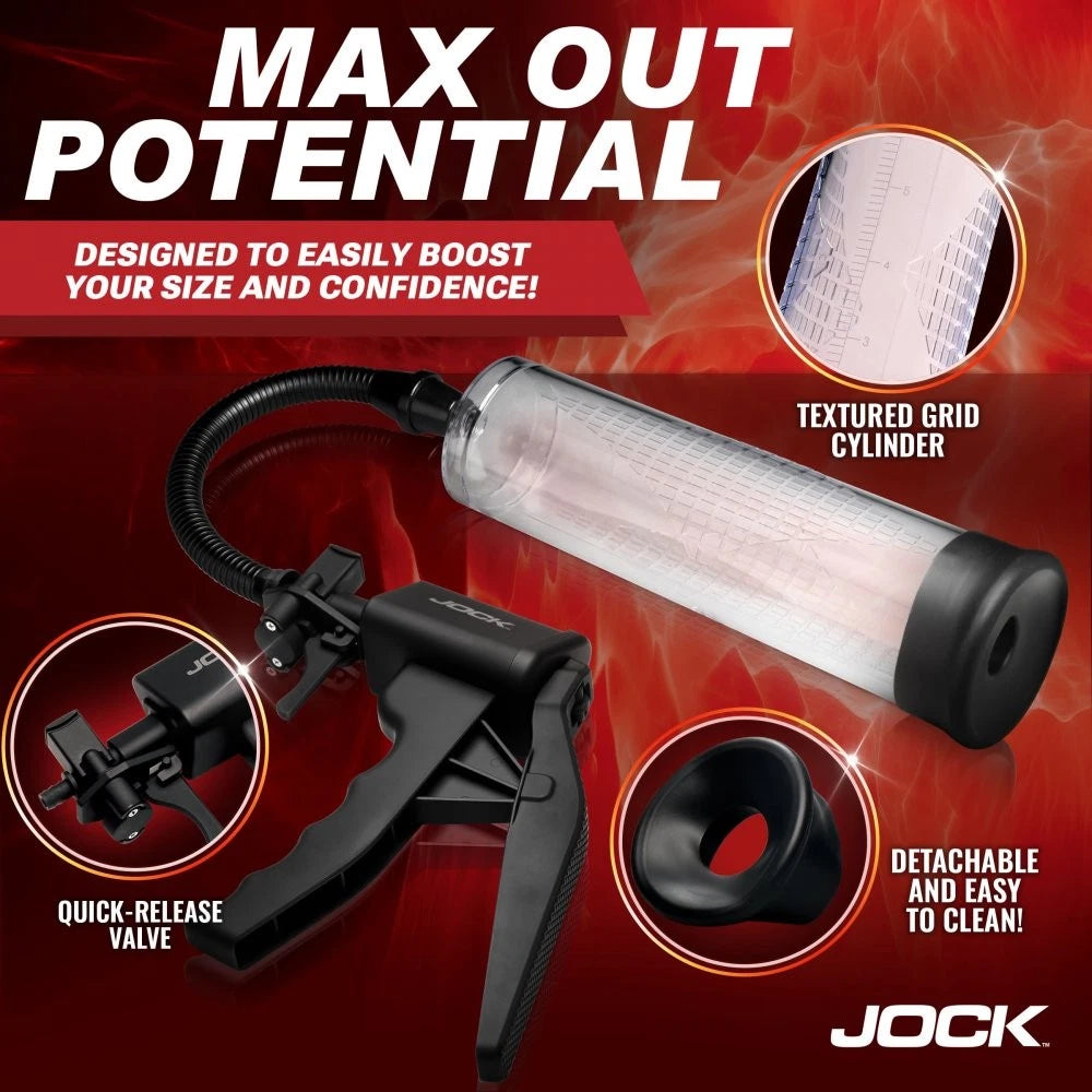 Jock Amp Up Penis Pump with Trigger Handle