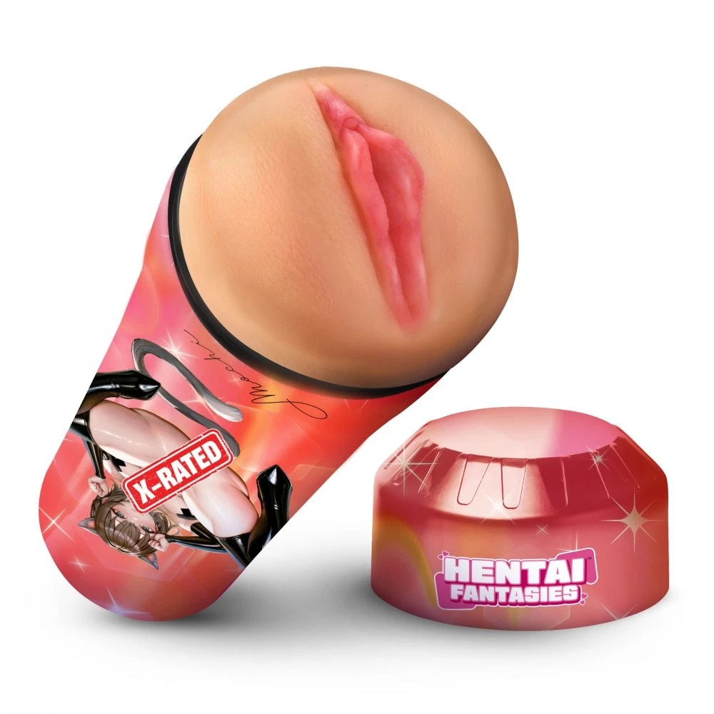 Hentai Fantasies Mochi Cat Girl Stroker – Textured TPE Sleeve with Removable Design