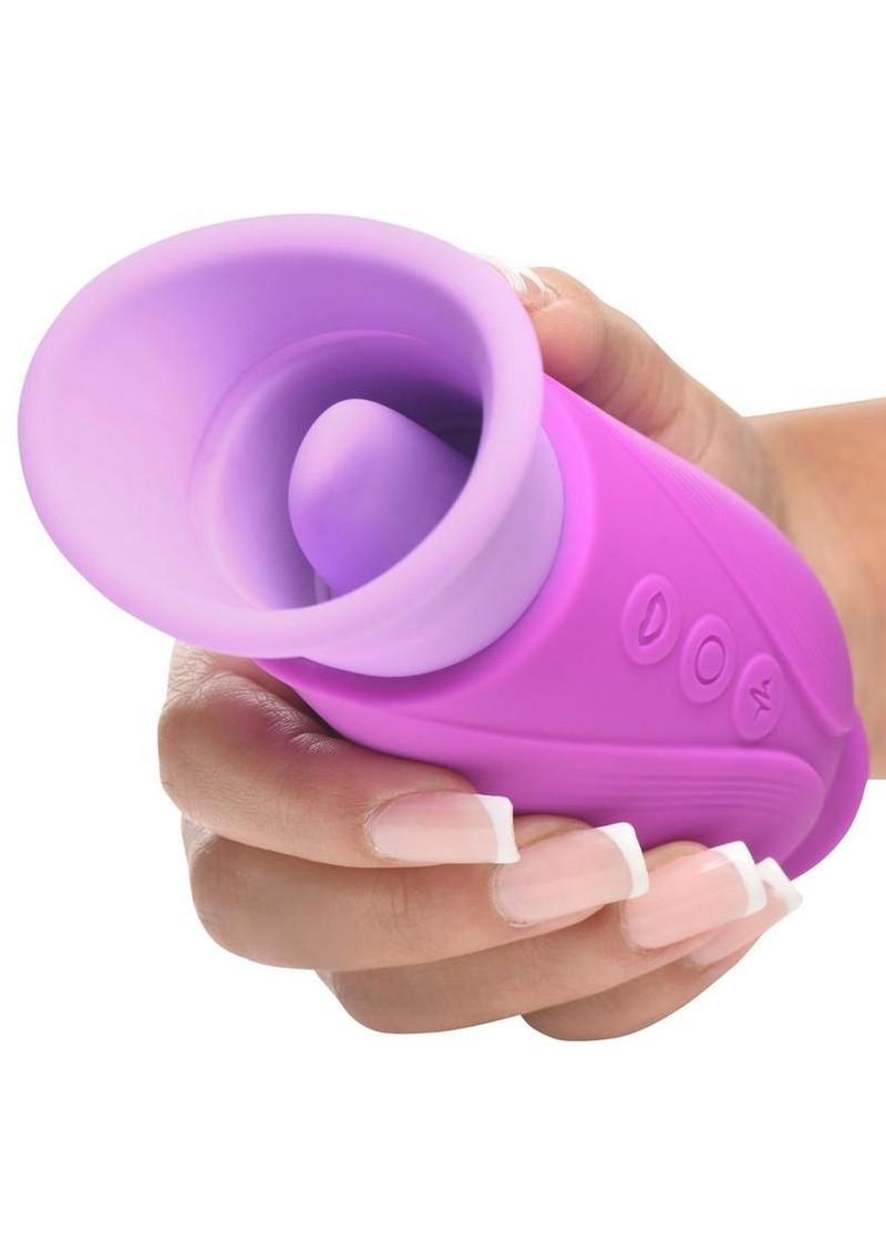 Lickgasm Licking Suction Silicone Vibrator – Dual Stimulation Tongue & Suction Rechargeable