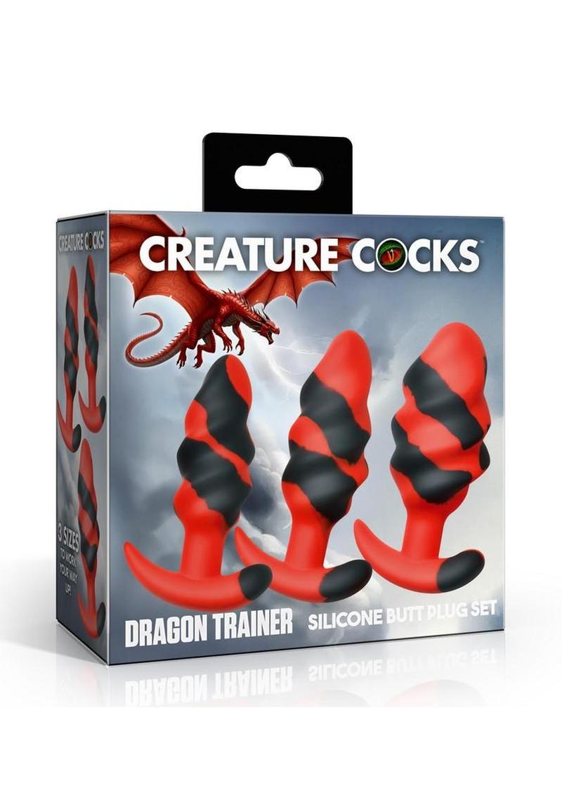 Creature Cocks Dragon Trainer Silicone Butt Plug Set (3 Piece)