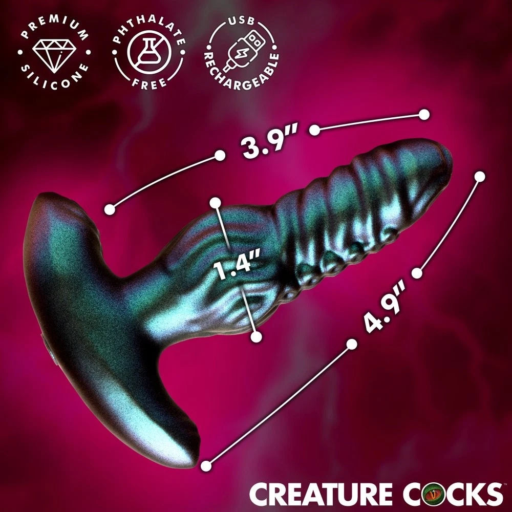 Creature Cocks Octo-Squirm Vibrating & Rotating Silicone Plug