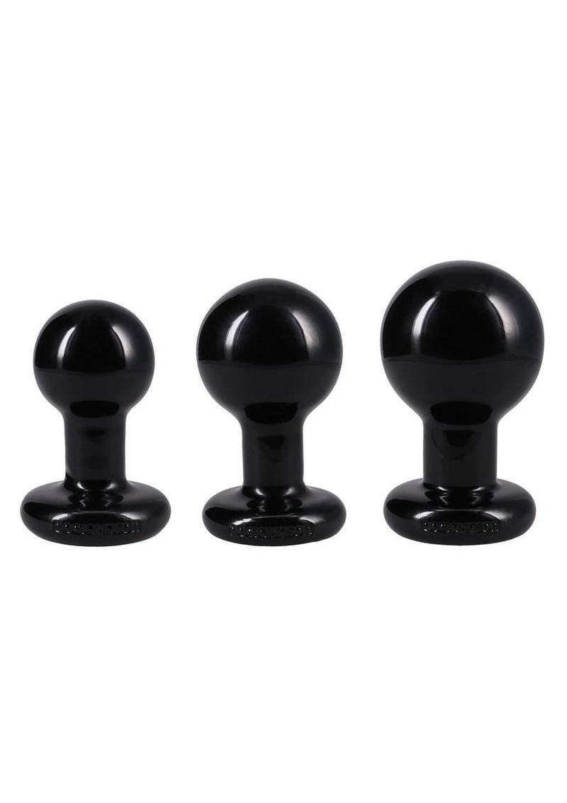 Classic Round Butt Plug Set (3 Piece) – Graduated Training Silicone Set