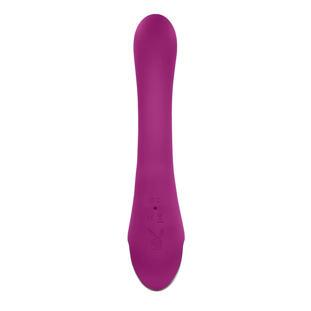 Playboy Thumper Rechargeable Tapping Silicone Dual Stimulation Vibrator