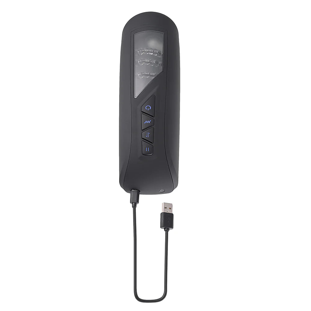 Playboy Pursuit Of Pleasure Rechargeable Vibrating Beaded Stroker