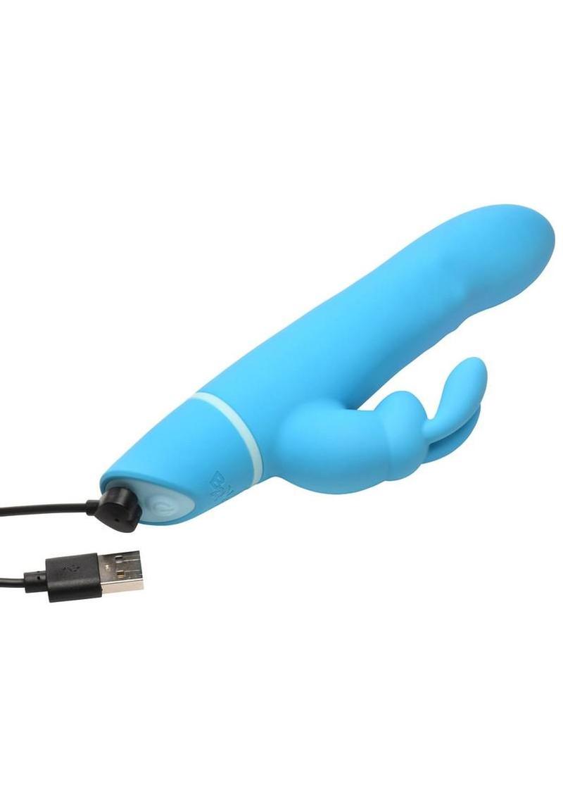 Bang! Rotating Beads Silicone Rabbit Vibrator – Dual Motor Gyrating Shaft