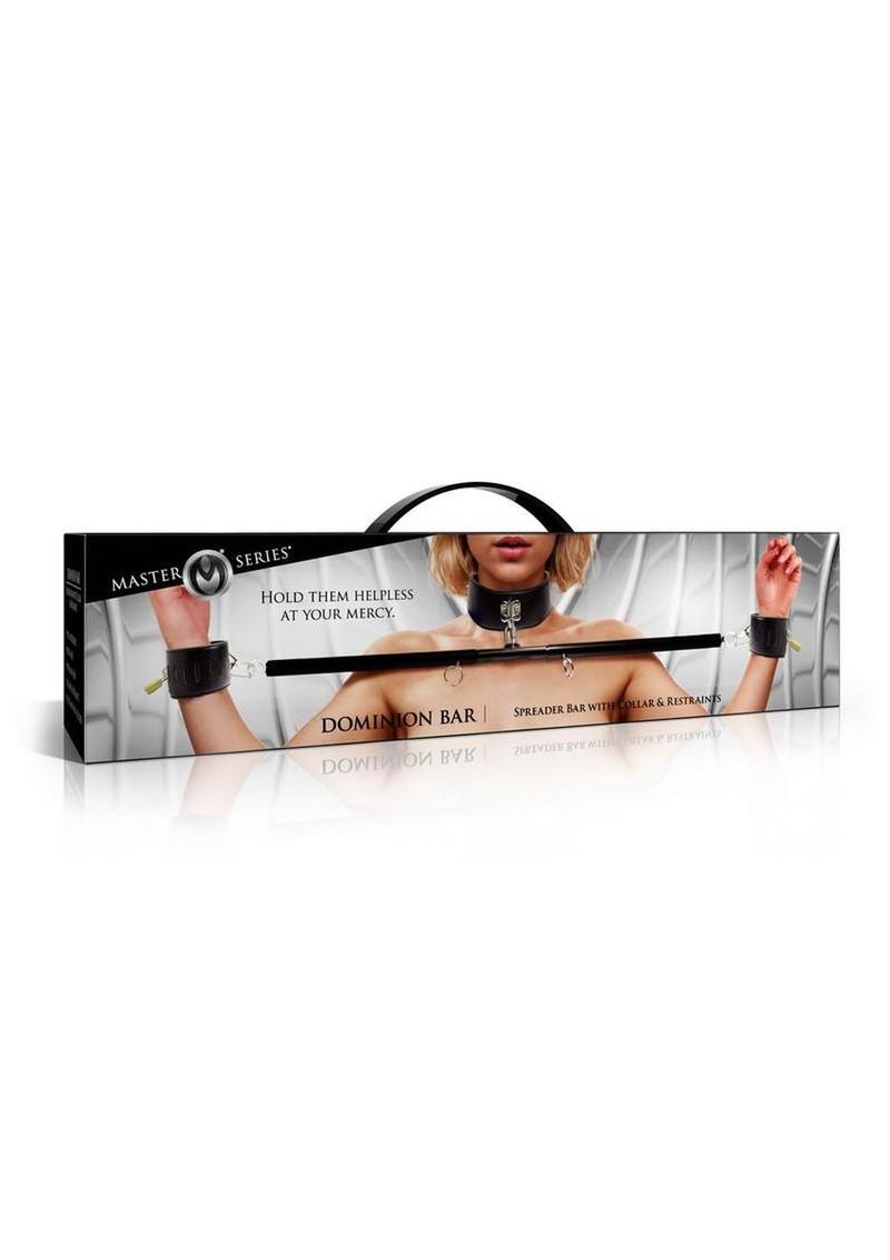 Master Series Dominion Bar Spreader Bar with Collar & Wrist Restraints