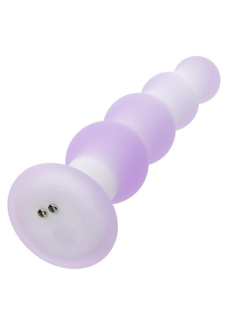 Lavender Haze Beaded Curved Probe – Rechargeable Silicone Vibrator