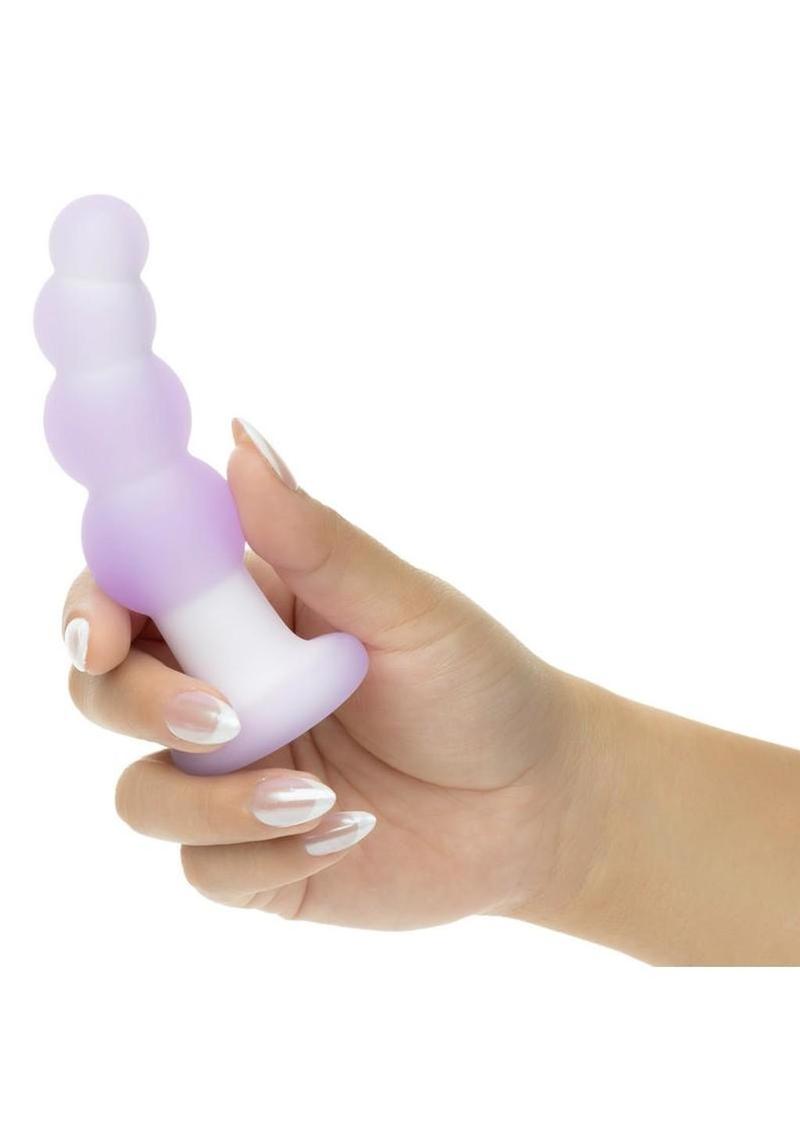 Lavender Haze Beaded Curved Probe – Rechargeable Silicone Vibrator