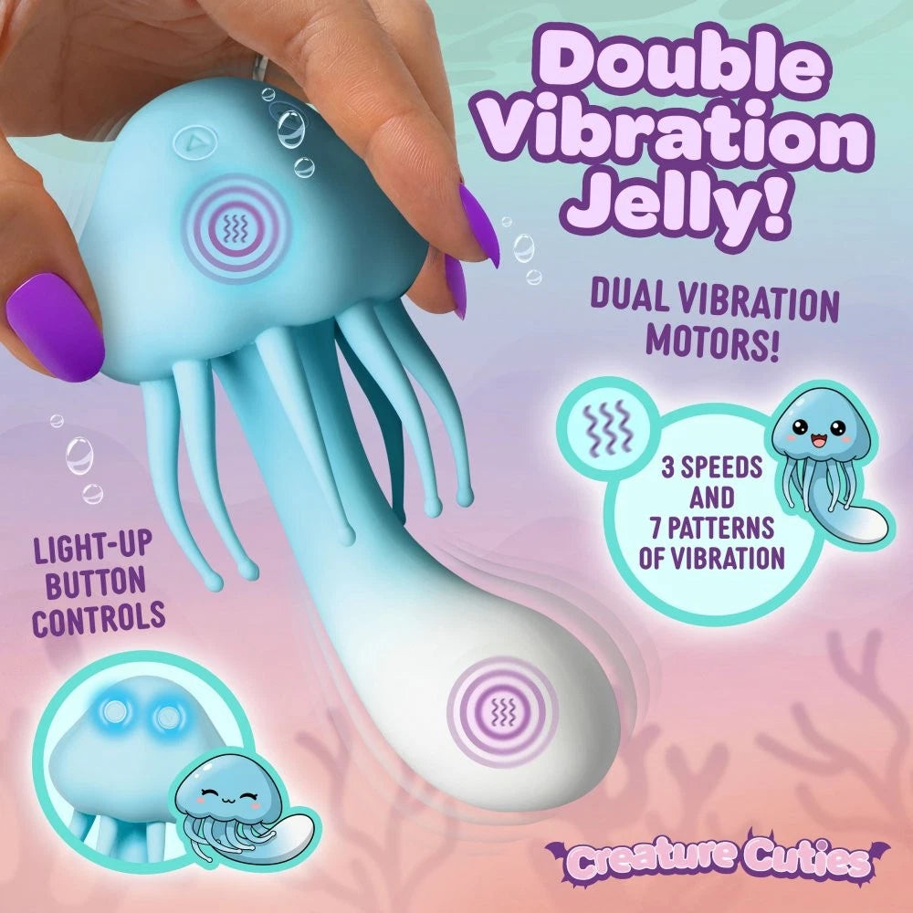 Creature Cuties Jellyvibe Dual Motor Silicone Vibrator
