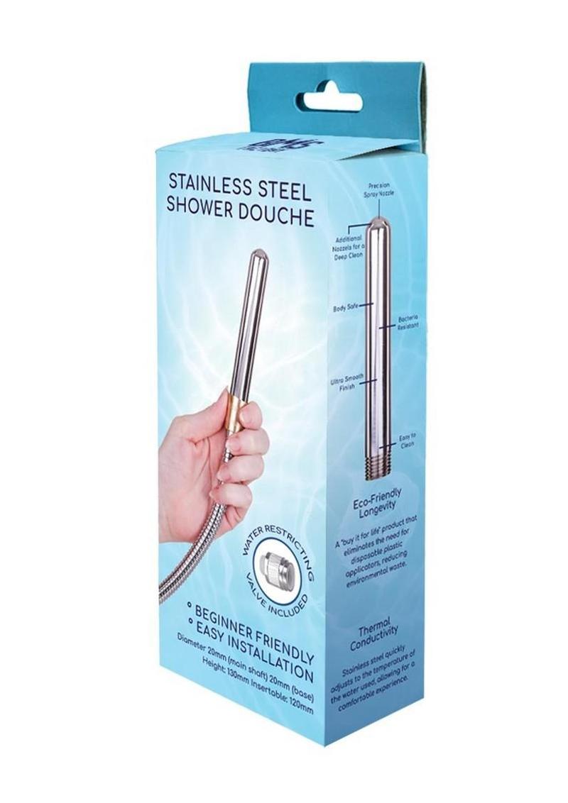 Stainless Steel Shower Douche with Adjustable Valve