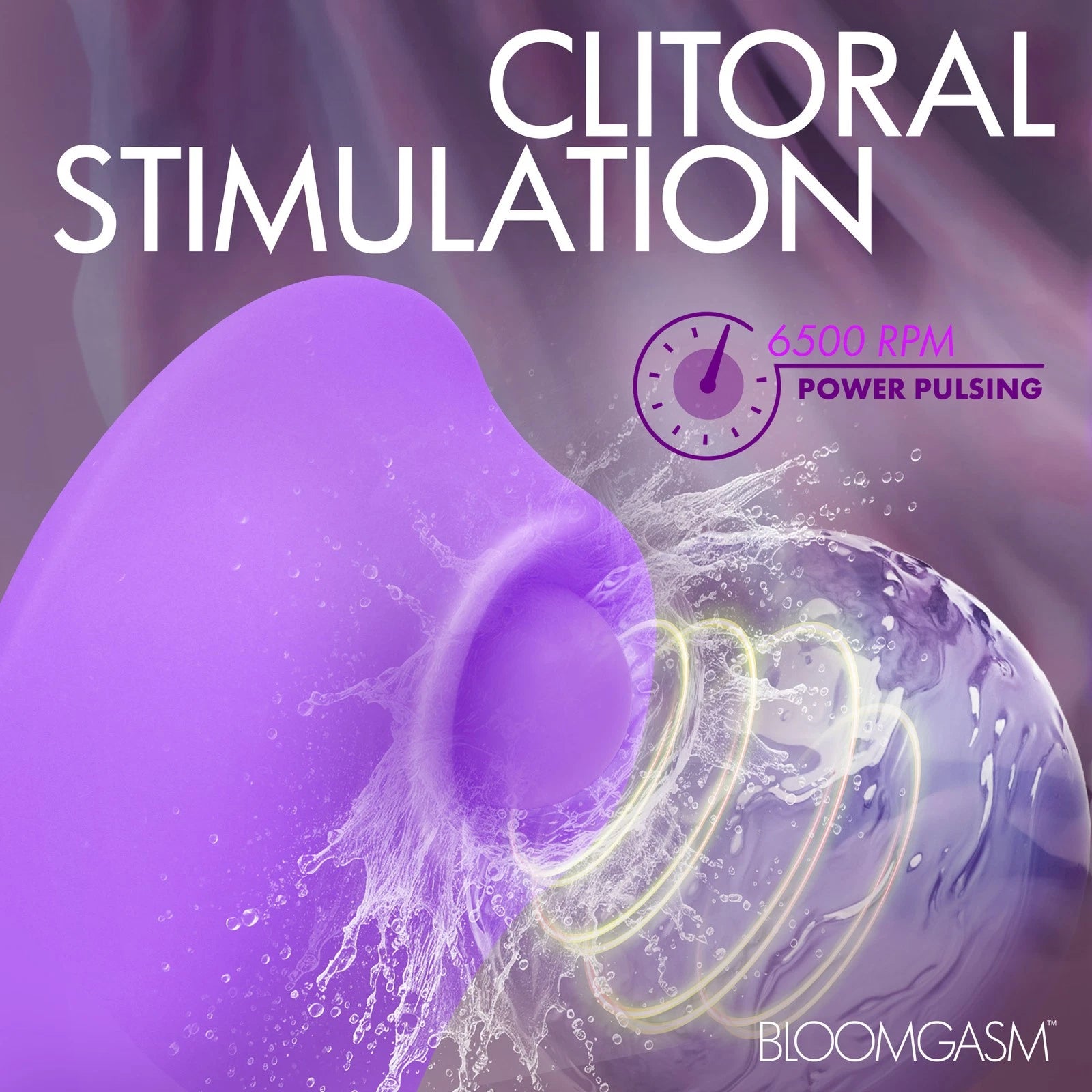 Bloomgasm Pulsing Pansy Pulsing Rechargeable Silicone Clitoral Stimulator