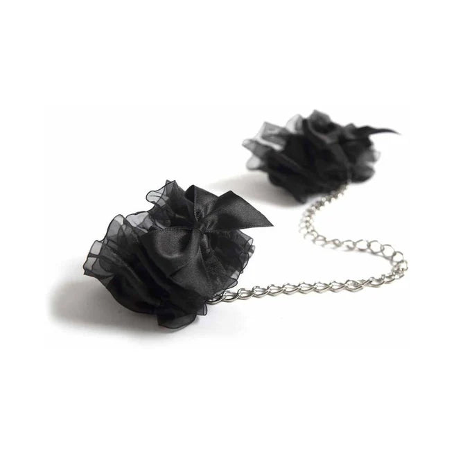 Bijoux Indiscrets Frou Frou Satin & Organza Cuffs – Elegant Soft Bondage