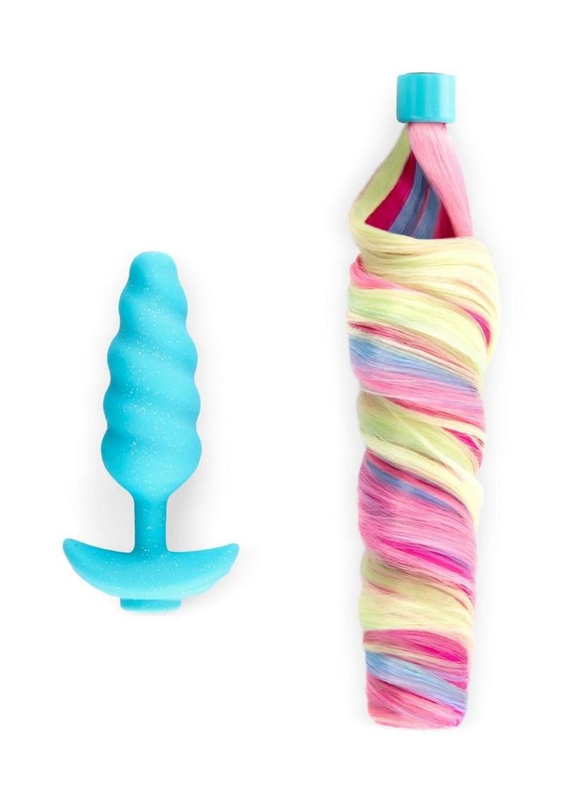 b-Vibe Unicorn Vibrating Plug with Tail