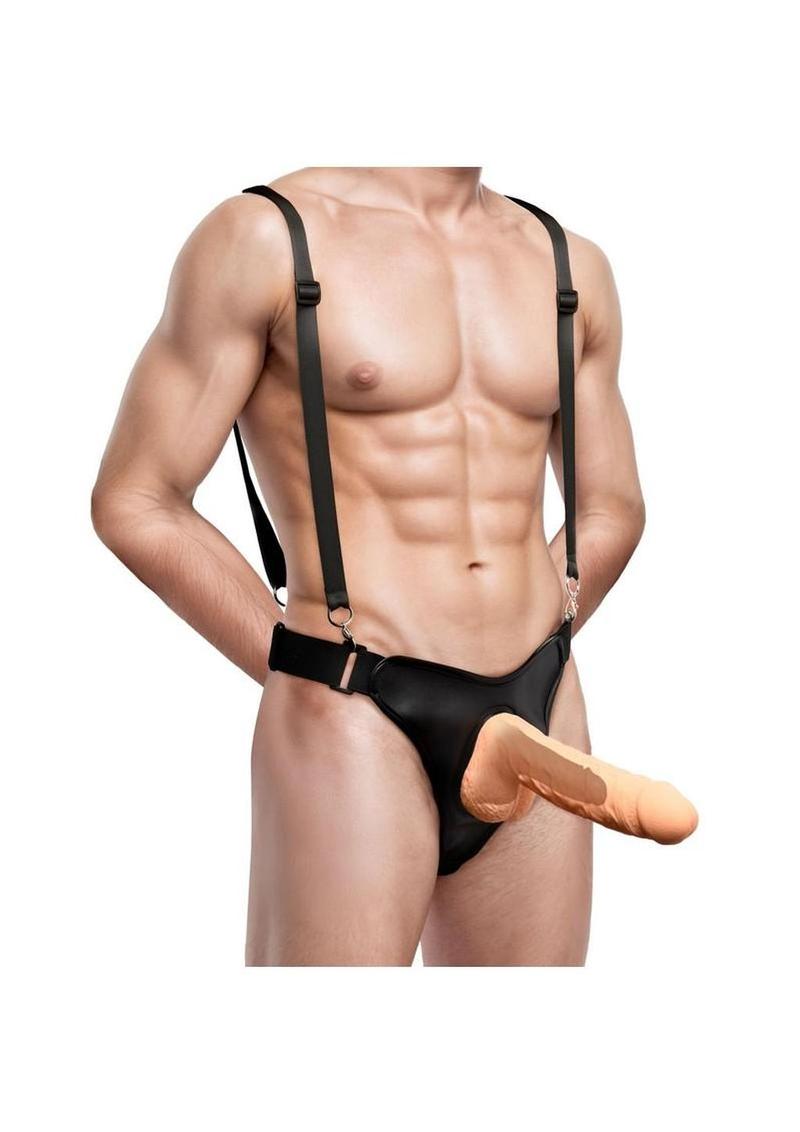 Master Series Magnum Hollow Harness Dildo 9in