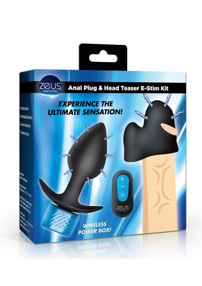 Zeus Electrosex Anal Plug & Head Teaser Kit