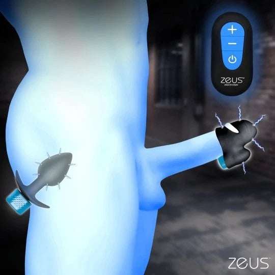 Zeus Electrosex Anal Plug & Head Teaser Kit