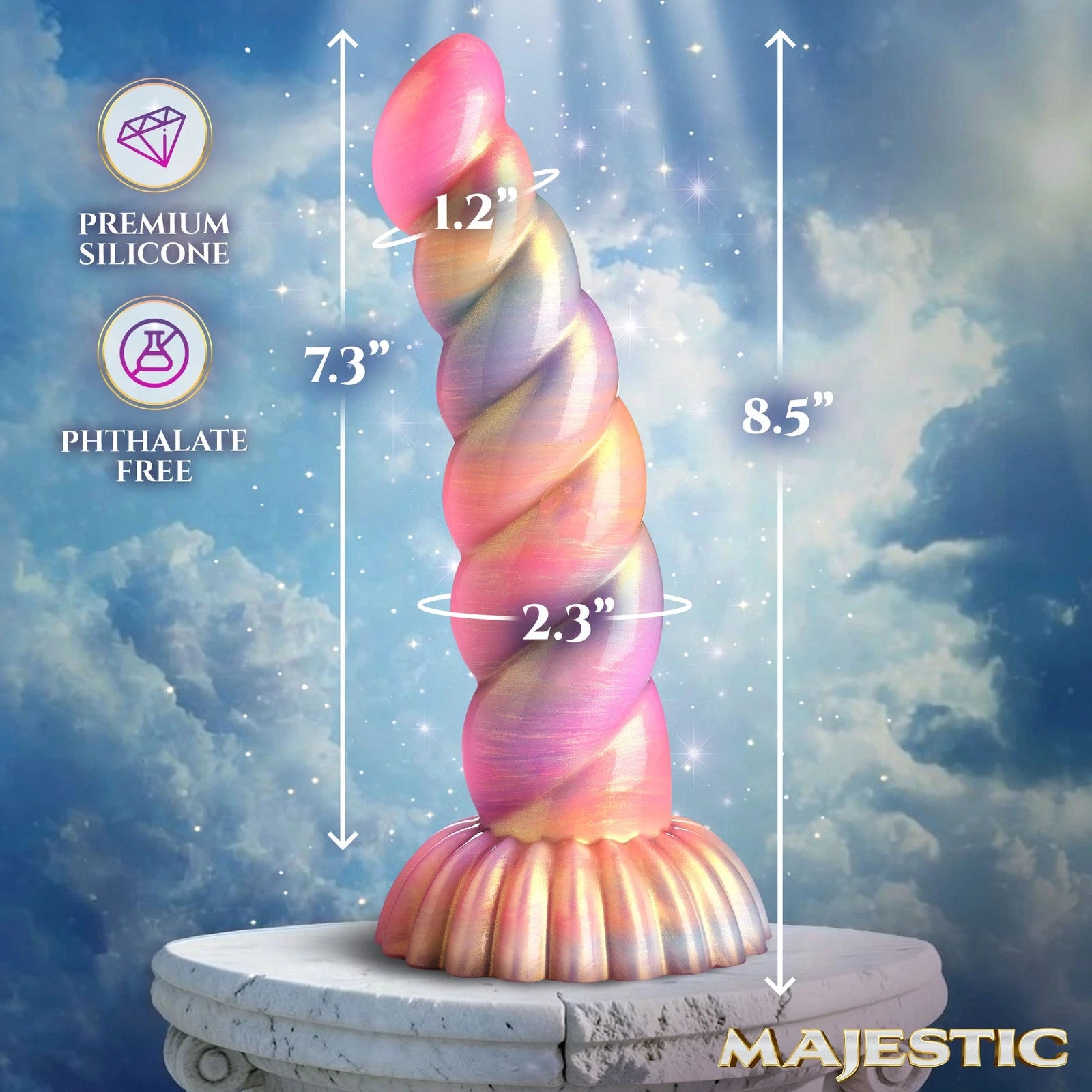 Creature Cocks Aurora Unicorn Silicone Dildo