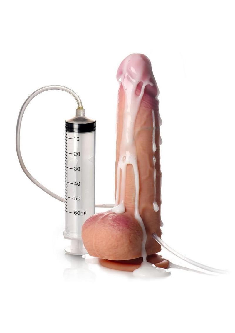 Jock Ejaculating Silicone Suction Dildo 8.75in