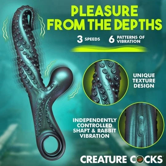 Creature Cocks Vibropus Rechargeable Silicone Rabbit Vibrator