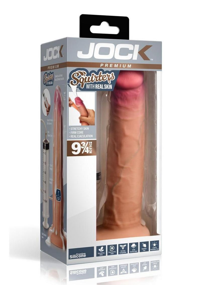 Jock Ejaculating Silicone Dildo 9.75in