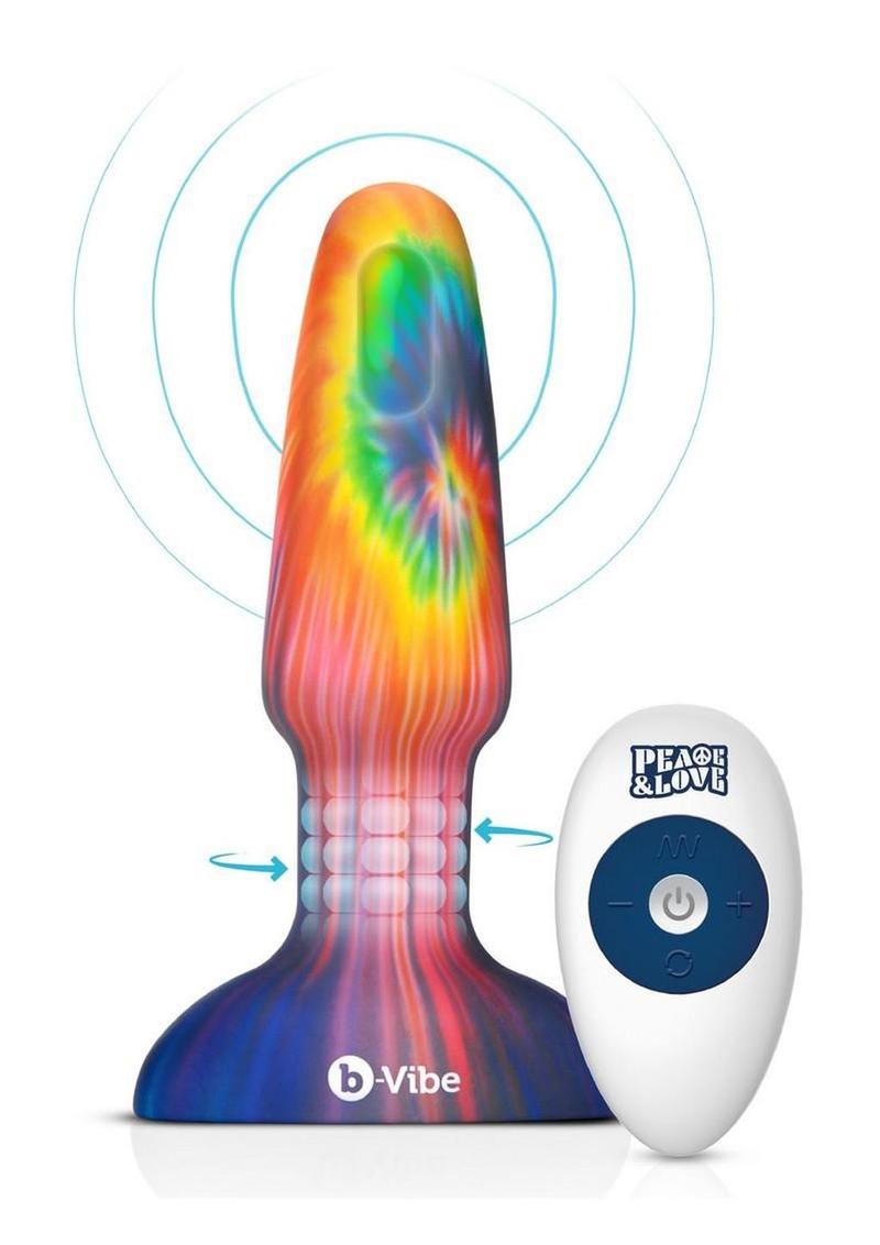 B-Vibe Peace & Love Tie-Dye Rimming Plug