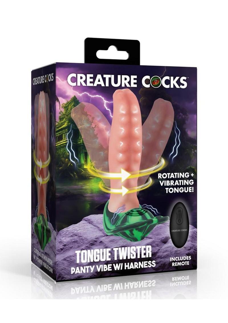 Creature Cocks Tongue Twister Panty Vibe Harness