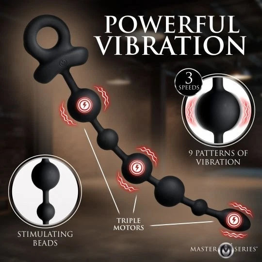 Master Series Balls Deep Vibrating Anal Beads